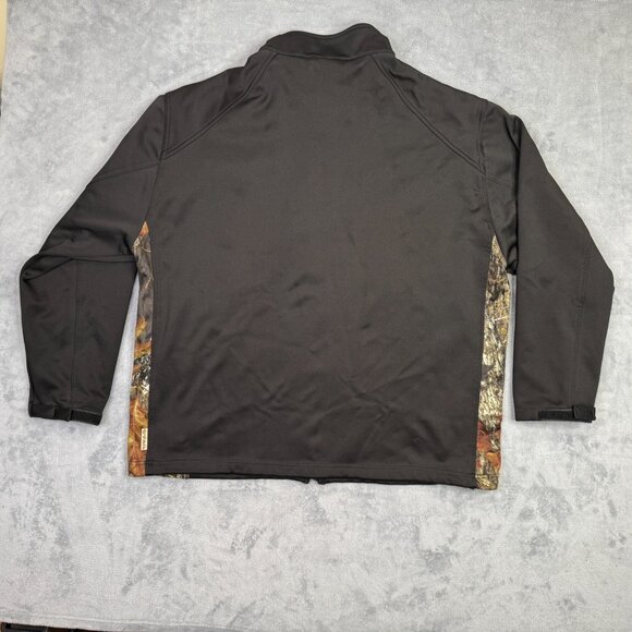 Tag Safari Jacket Softshell Coat Mens 2XL Black Camo Zip Up Hunting Outdoor XXL - Picture 3 of 12
